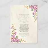 Zeer felle bloemen katholieke zwangerschapsgebed K Plaatskaartje (Voorkant)