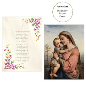 Zeer felle bloemen katholieke zwangerschapsgebed K Plaatskaartje