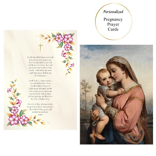 Zeer felle bloemen katholieke zwangerschapsgebed K Plaatskaartje