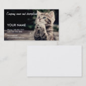 Zeer fijn Prachtige kat Visitekaartje (Voorkant / Achterkant)