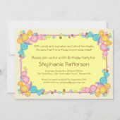 Zeer fijn Snoep Gedekte Kindergeboortedag Kaart (Voorkant)