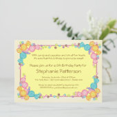 Zeer fijn Snoep Gedekte Kindergeboortedag Kaart (Staand voorkant)