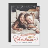 Zeer fijne Magnetic Holiday-fotokaart (Voorkant / Achterkant)