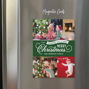 Zeer fijne Magnetic Holiday-fotokaart