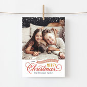 Zeer fijne Magnetic Holiday-fotokaart