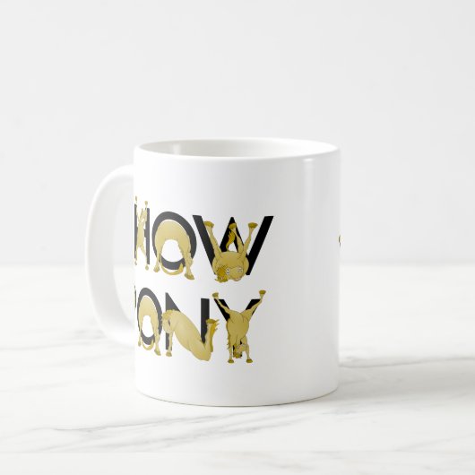 Zeer flexibel SHOW PONY Koffiemok (Voorkant links)