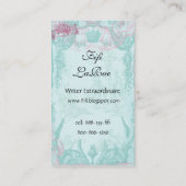 Zeer Franse oproepkaart Contactkaartje (Achterkant)