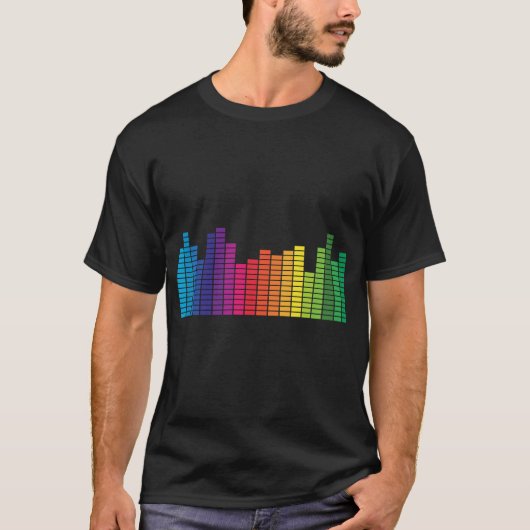 Zeer fun Digital Graphic Equalizer T-Shirt (Voorkant)