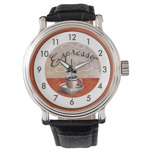 Zeer Fun Espresso Horloge (Voorkant)