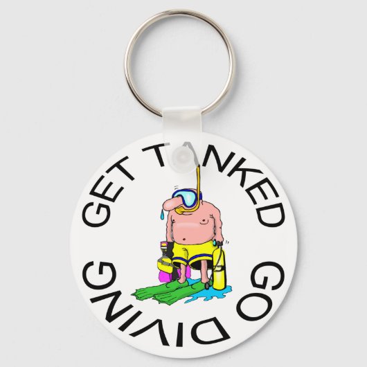 Zeer Funny SCUBA Diving Sleutelhanger (Voorkant)