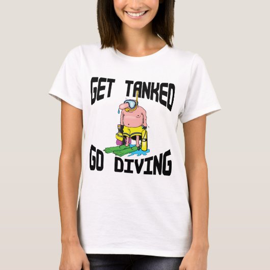 Zeer Funny SCUBA Diving T-shirt (Voorkant)