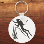 Zeer Funny SCUBA-duiker Sleutelhanger (Voorkant)
