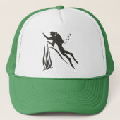 Zeer Funny SCUBA-duiker Trucker Pet (Voorkant)