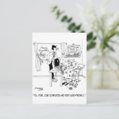 Zeer gebruikersvriendelijke computers briefkaart (Staand voorkant)