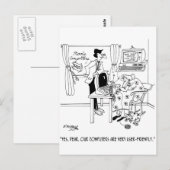 Zeer gebruikersvriendelijke computers briefkaart (Voorkant / Achterkant)