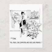 Zeer gebruikersvriendelijke computers briefkaart (Voorkant)