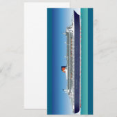 Zeer gedetailleerd cruiseschip kaart (Voorkant / Achterkant)