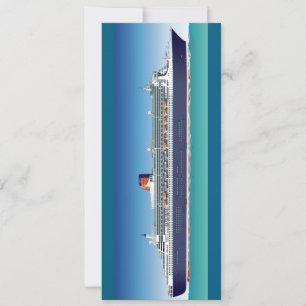 Zeer gedetailleerd cruiseschip kaart