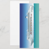 Zeer gedetailleerd cruiseschip kaart (Voorkant / Achterkant)