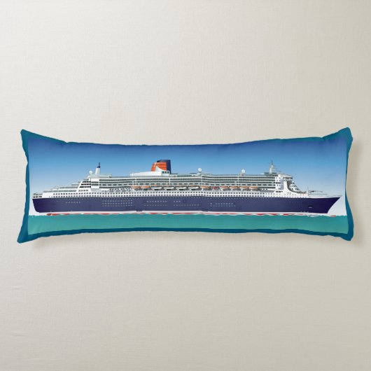 Zeer gedetailleerd cruiseschip lichaamskussen (Voorkant)