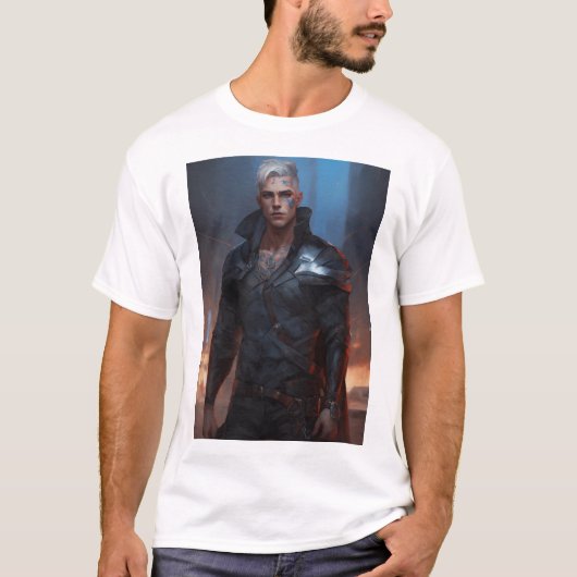 Zeer gedetailleerd portret van een oudere niet bin t-shirt (Voorkant)