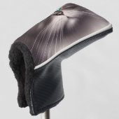 Zeer gedetailleerde Perzische Kat Digital Triptych Golfheadcover (3/4 voorkant)
