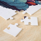 Zeer gedetailleerde raket lancering, verloren in G Legpuzzel (Zijkant)