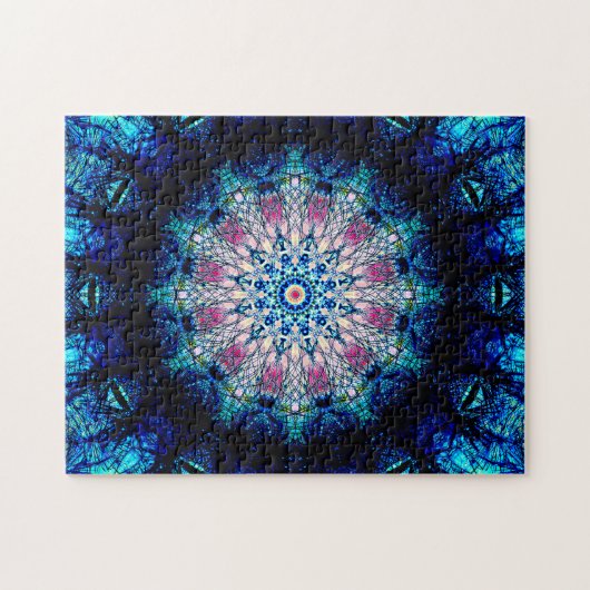 Zeer gedetailleerde Star-vormige Mandala | Abstrac Legpuzzel (Horizontaal)