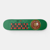 Zeer gefingeerde Amerikaanse Roulette Table Afbeel Persoonlijk Skateboard (Horizontaal)