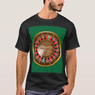 Zeer gefingeerde Amerikaanse roulette Wheel T-Shir T-shirt