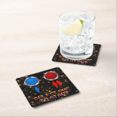 Zeer gefingeerde klassieke arcade SELECTEERT ÉÉN O Kartonnen Onderzetters (Insitu)