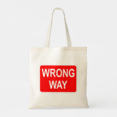 Zeer gefingeerde Klassieke verkeerde weggebarentaa Tote Bag (Achterkant)
