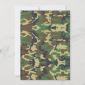 Zeer geheim Camouflage / Camo Birthday Party Kaart (Achterkant)