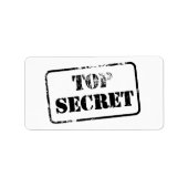 Zeer geheim etiket (Voorkant)