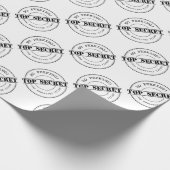 Zeer geheim | Geen spieken | kerstpapier Cadeaupapier (Hoek)