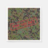 Zeer geheim GI Camouflage Party Cocktail Napkins Servetten (Voorkant)