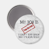 Zeer geheim! magneet (Voorkant / Achterkant)