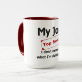 Zeer geheim mok (Voorkant links)