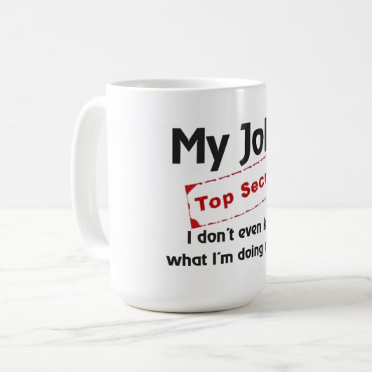 Zeer geheim mok (Voorkant links)