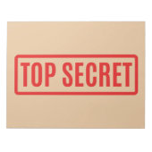 Zeer geheim notitieblok (Voorkant)