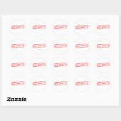 Zeer geheim ronde sticker (Vel)