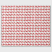 Zeer geheim Vertrouwelijk Stempel White Stars Red Cadeaupapier (Vlak)