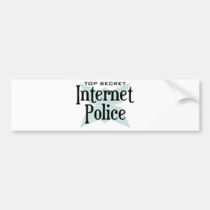 Zeer geheime internetpolitie bumpersticker
