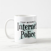 Zeer geheime internetpolitie koffiemok (Links)