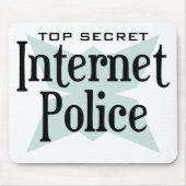 Zeer geheime internetpolitie muismat (Voorkant)