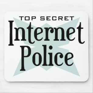 Zeer geheime internetpolitie muismat