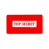 Zeer geheime labels (Voorkant)