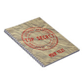 Zeer geheime nieuwigheid op kraftpapier notitieboek (Rechterzijde)