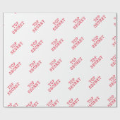 Zeer geheime typografie voor schrijfmachines cadeaupapier (Vlak)