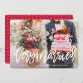Zeer gehuwd feestdagenkaart (Voorkant / Achterkant)